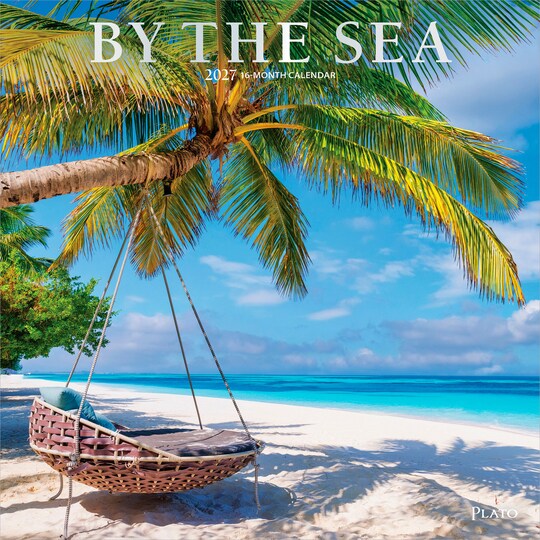 Plato; By the Sea | 2027 12 x 24 Inch (Hanging) Monthly Square Wall Calendar | Foil Stamped Cover; Category:Wall Calendars; Image:1